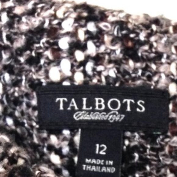 TALBOTS-Textured Wool Blend Jumper Dress - Picture 9 of 10